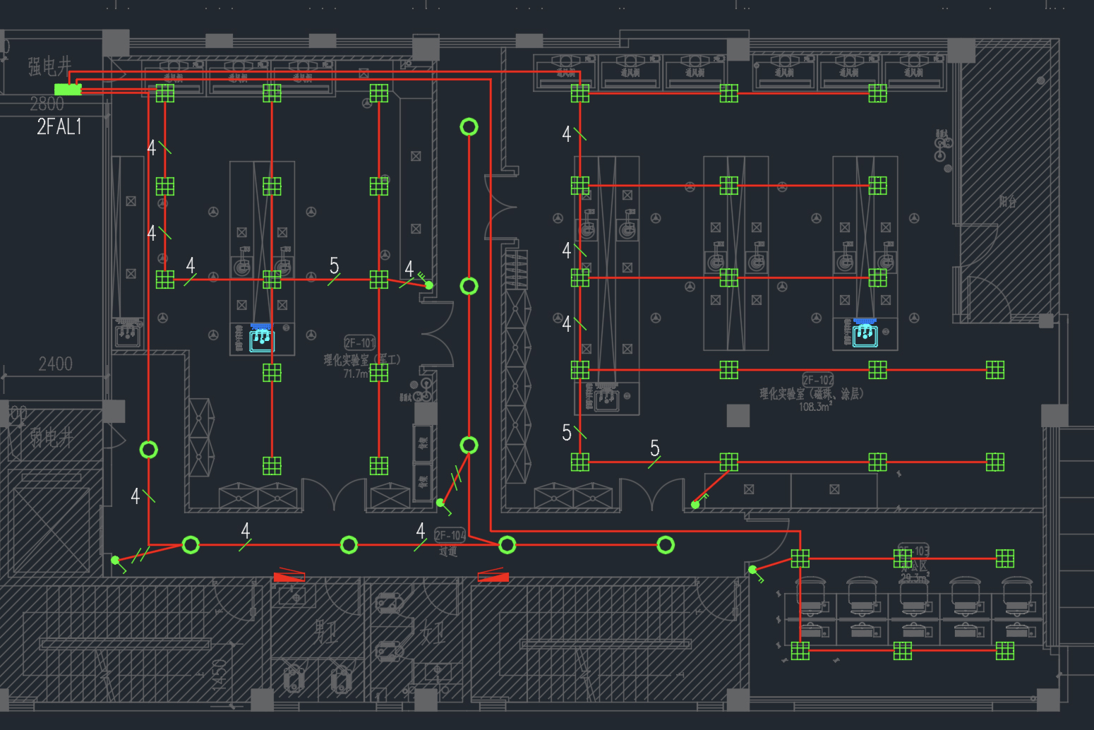 Clean room lighting circuit diagram